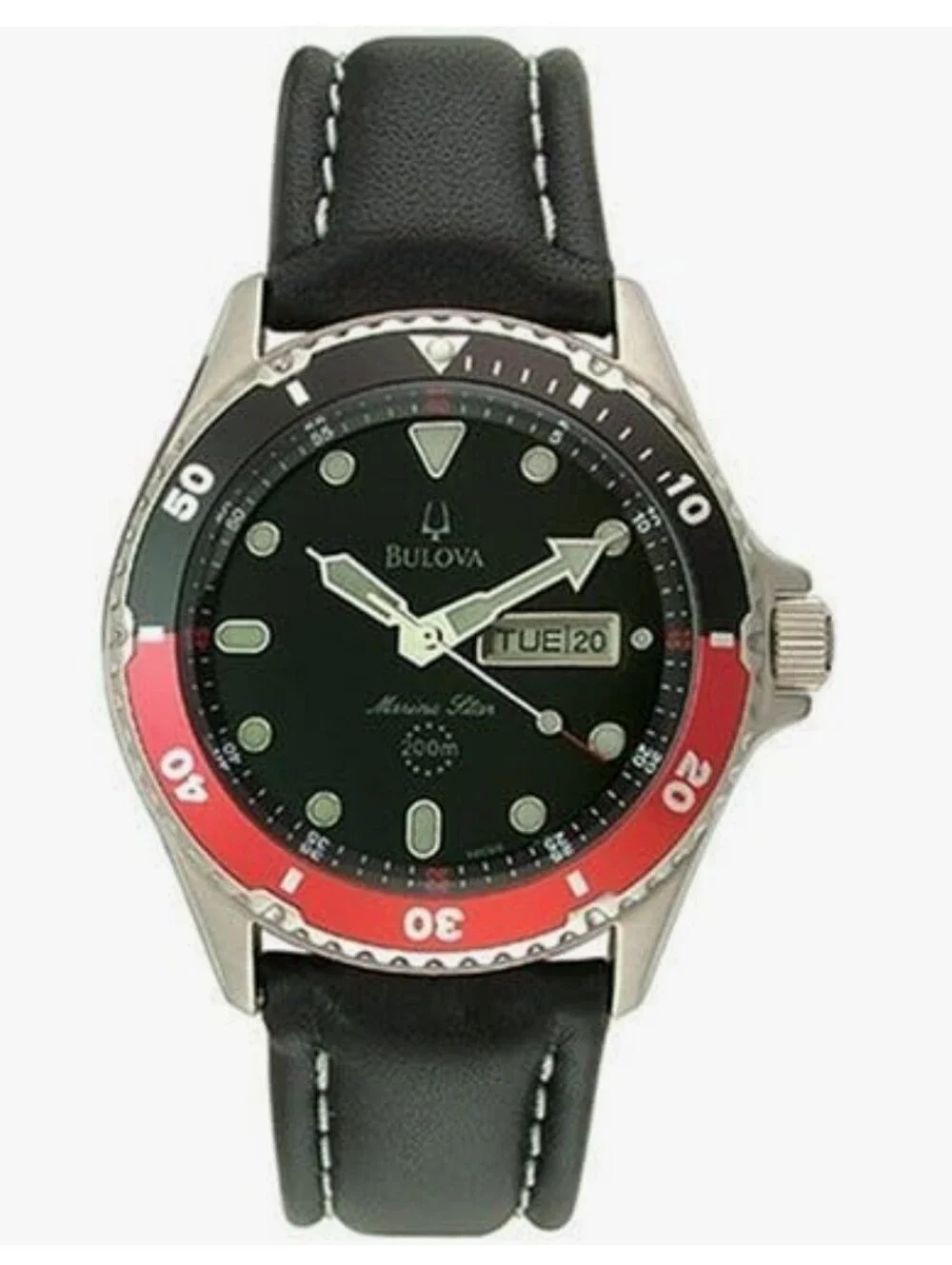 EUC BULOVA MARINE STAR WRIST WATCH 98C66